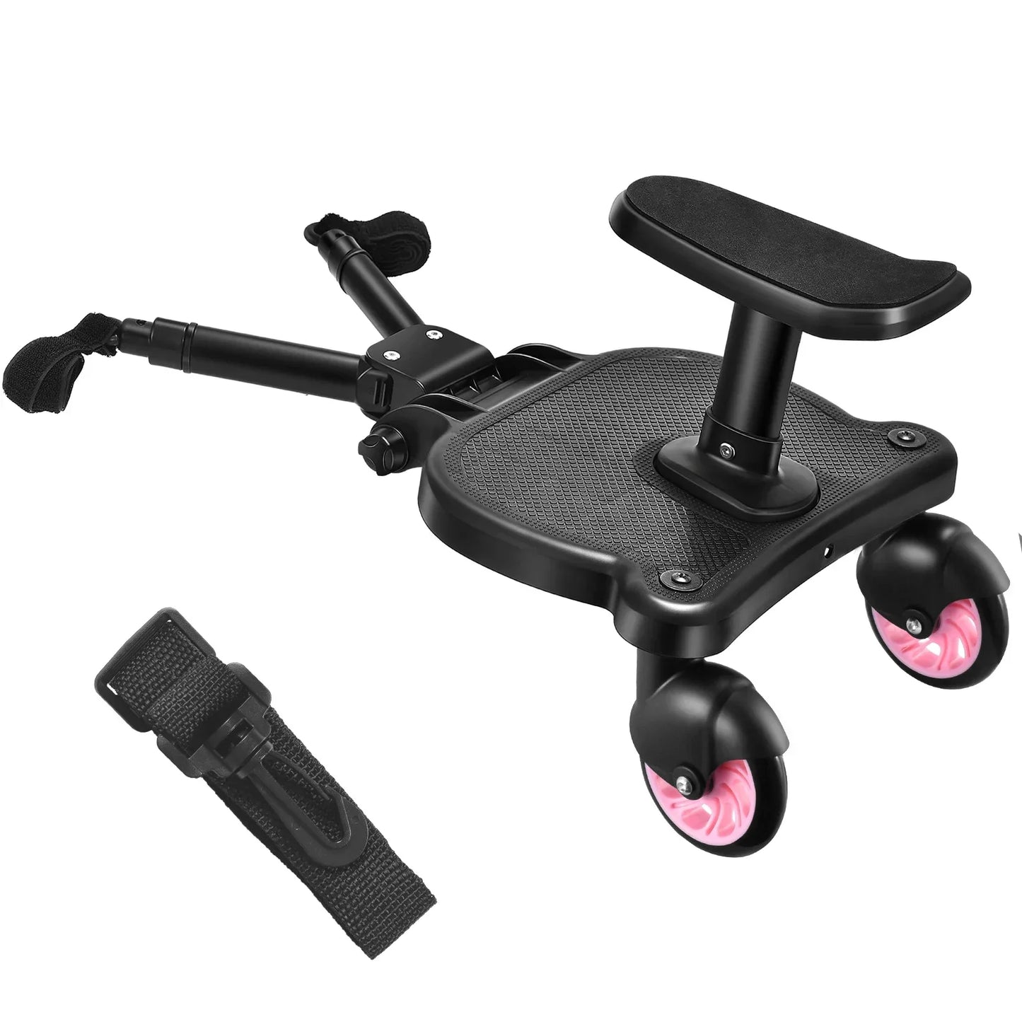 Universal Stroller Step Board Adapter – Seat for Second Child, Jogger, Twin Stroller, Scooter & Baby Pram Hitch Accessory