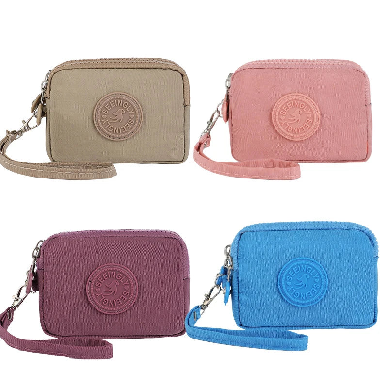 Women’s Three-Layer Nylon Wallet – Large Capacity Waterproof Oxford Cloth Coin Purse, Portable Korean Style