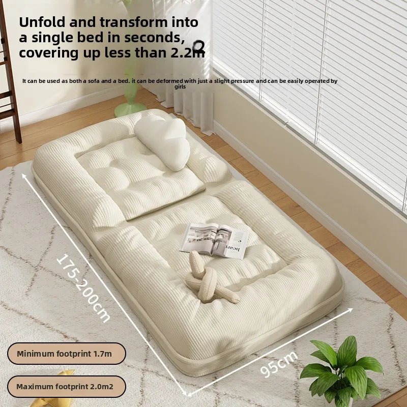 Human Kennel Lazy Sofa - Folding Recliner & Compact Sofa Bed for Bedroom