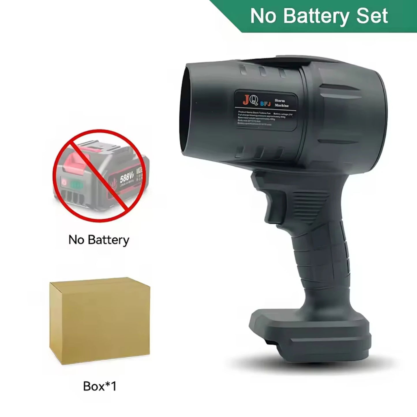 Powerful Turbo Air Blower – 550g Thrust Leaf, Snow & Sand Cleaner, 18V Makita Battery Required