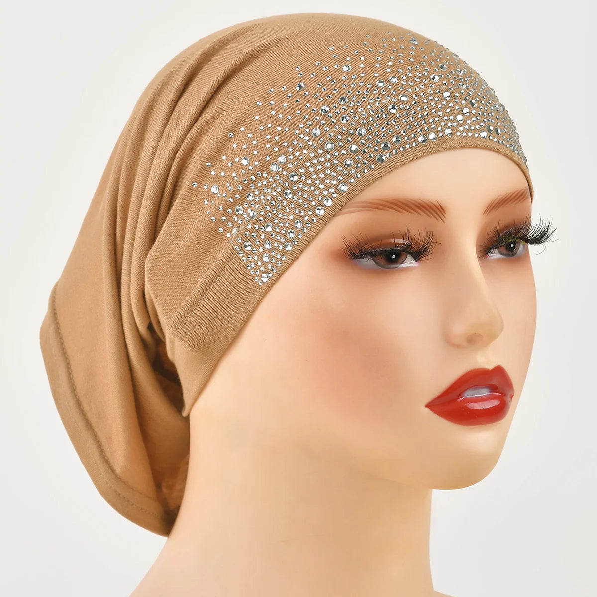 Women’s Modal Cotton Hijab Undercap - Soft Stretchy Diamond Bonnet for Muslim Headscarf & Turban Styling