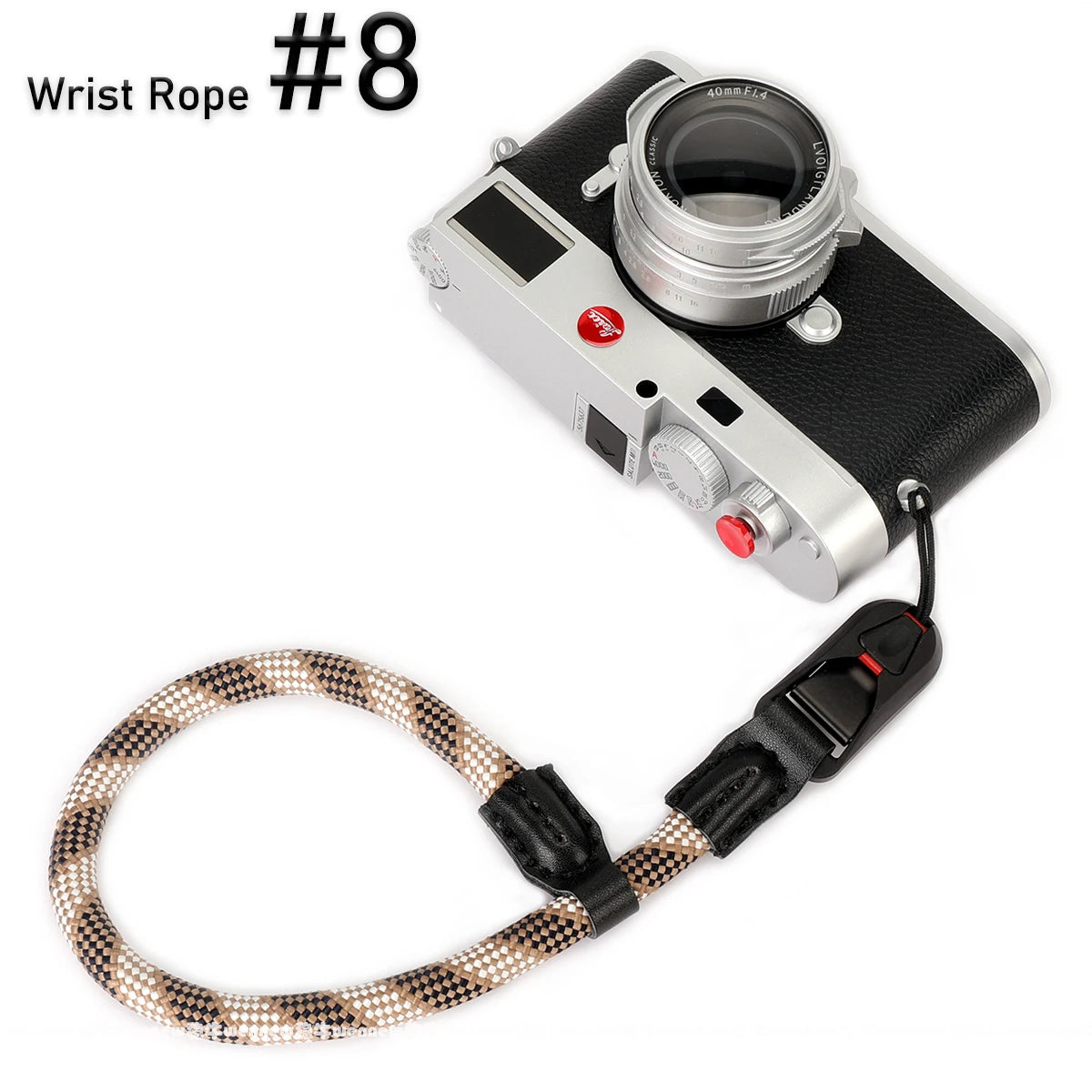 Nylon Rope Sling Quick Release Camera Strap – Wrist & Neck Shoulder Strap for Fujifilm, Sony, Nikon, Canon & Leica Mirrorless Cameras
