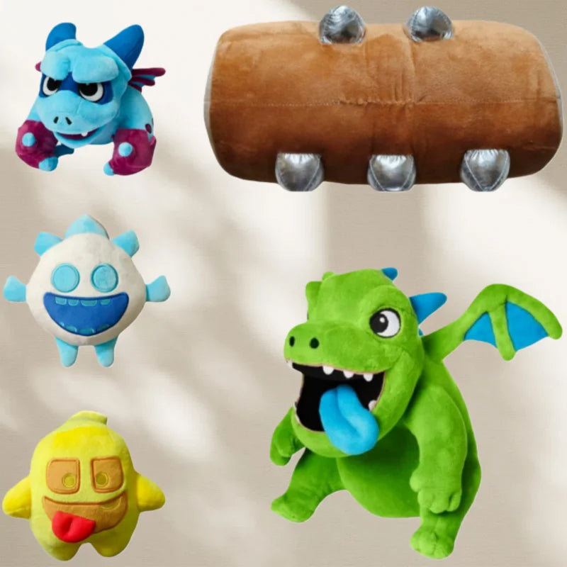 Clash of Clans & Clash Royale Flying Dragon Plush Pillow – Cute Baby & Undead Stuffed Animal Toy Gift, In Stock