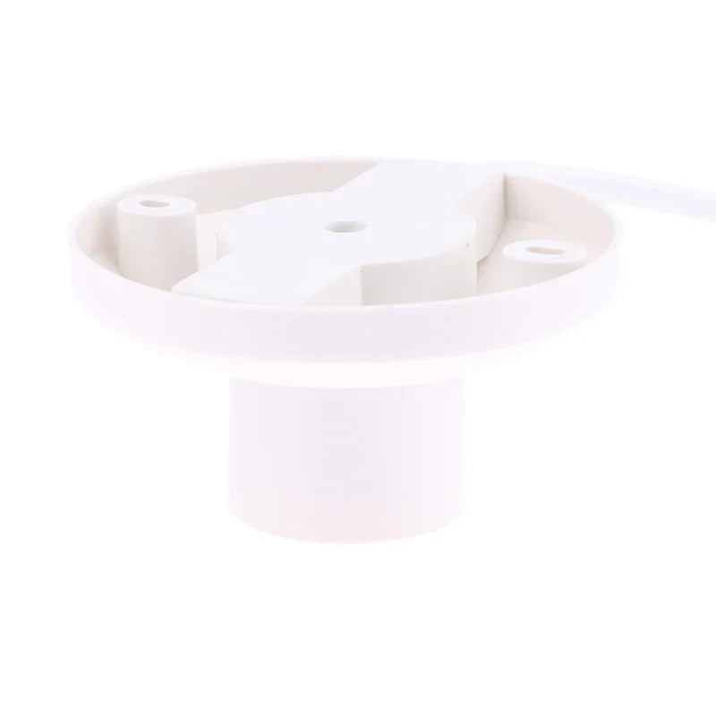 EU LED Stand Lamp Holder — E27 Bulb Plug Dome Socket with Cable Base for Table Lamps, Nightstands, and Lighting Accessories