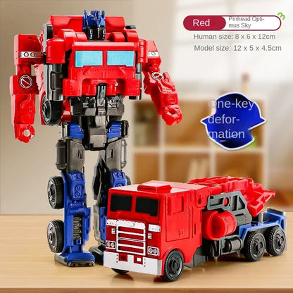 Transformation Car Anime Robot Toy – One-Step Deformation Puzzle Action Figure for Kids