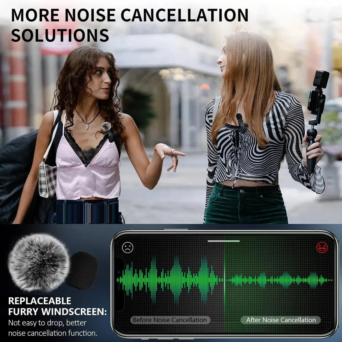 NEW Wireless Lavalier Microphone – Mini Mic for Audio Video Recording on iPhone, Android, Laptop, and Mobile Gaming