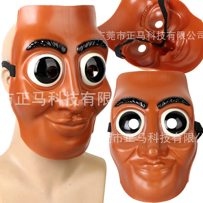 Italian Brainrot Tung Halloween Face Mask — Funny Anime Cosplay Party Accessory