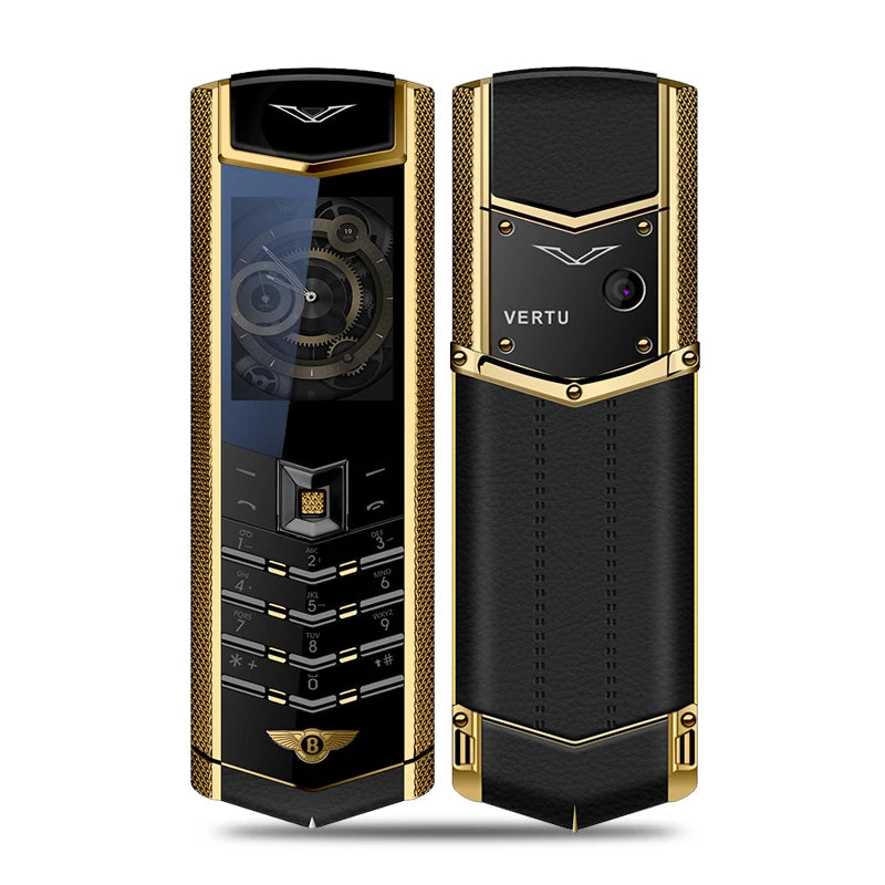V9 Metal Body Luxury Bar Phone – Dual SIM, Bluetooth Dialer with Russian Keyboard for Seniors