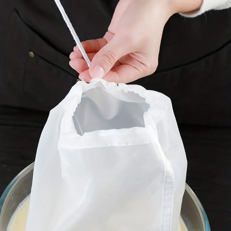 Reusable Kitchen Filter Mesh Bags — Food-Grade Soy Milk and Juice Strainer Bags for Home Brewing