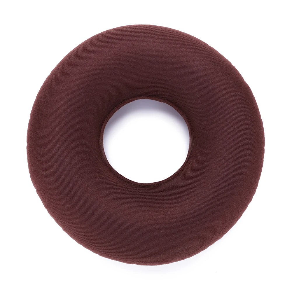 35cm Inflatable Hip Support Cushion – Medical Hemorrhoid Donut Seat Pad with Pump, Anti-Bedsore Round Massage Pillow