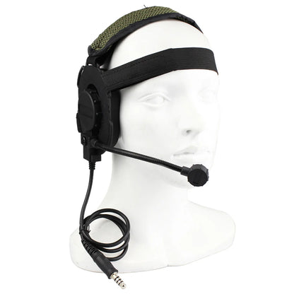 Tactical Bowman Elite II Headset – U94 PTT Communication Headphone for Kenwood & Baofeng UV-5R Radio Accessory