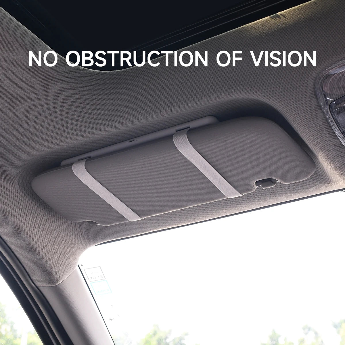 LED HD Makeup Mirror for Car – Rechargeable Sun Visor Plate with Fill Light, Universal Thin Vanity Mirror for Girls & Women