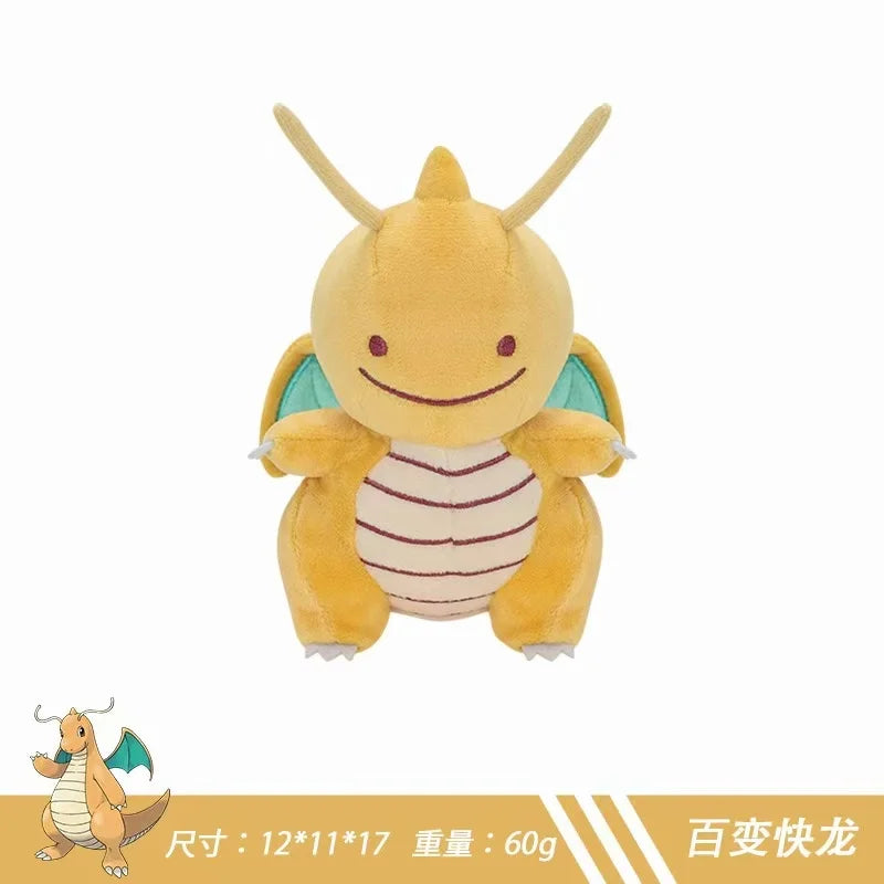 Pokémon Pokopia Ditto Transformation Plush Toys - Cute Dragonite, Charmander, Eevee & Lapras Stuffed Dolls