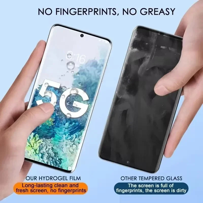 5PCS Hydrogel Screen Protector – Compatible with Samsung Galaxy S8-S24 Ultra & Note 9-20 Plus