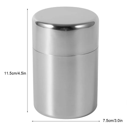 Stainless Steel Tea Leaf Canisters — Kitchen Storage Containers for Tea, Coffee & Sugar