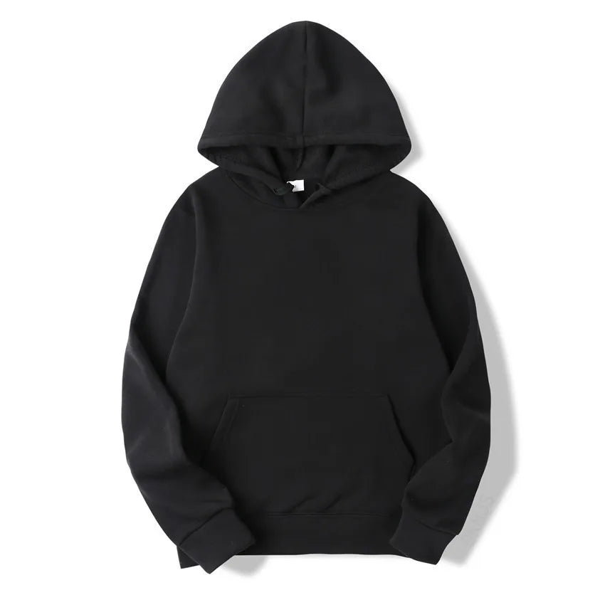 Fashion Men's & Women's Hoodies – Casual Solid Color Sweatshirts for Spring, Autumn, Winter