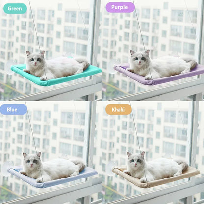Cat Hammock Bed: Comfortable Hanging Window Seat for Cats - Supports Up to 20kg, Perfect Kitten Climbing Frame