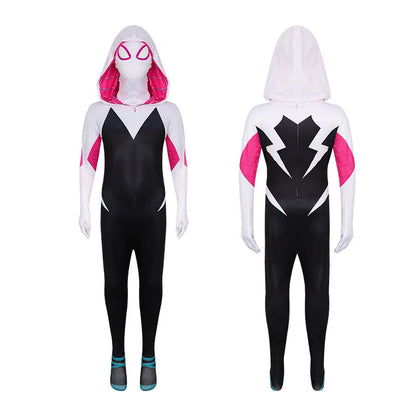 Spiderman Cosplay Jumpsuit for Kids – Miles Morales Superhero Costume, Halloween & Carnival Zentai Bodysuit