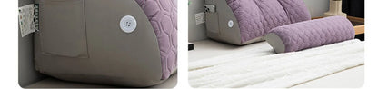Soft Lumbar Bedside Cushion – Wedge Pillow for Back Support, TV Lounger & Reading, Decorative Bed Pillow