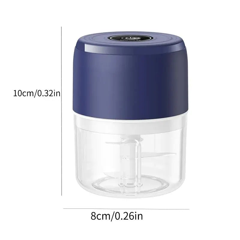 Electric Food Chopper: Mini Garlic Press and Meat Grinder - USB Powered Vegetable Chopper Masher Machine, Kitchen Gadgets