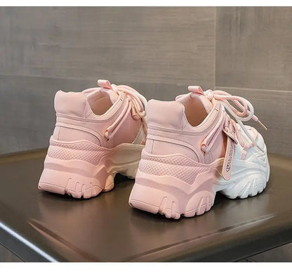 Women's Platform Sneakers - 2024 Spring Fashion Thick Sole Casual Shoes & Tennis Trainers
