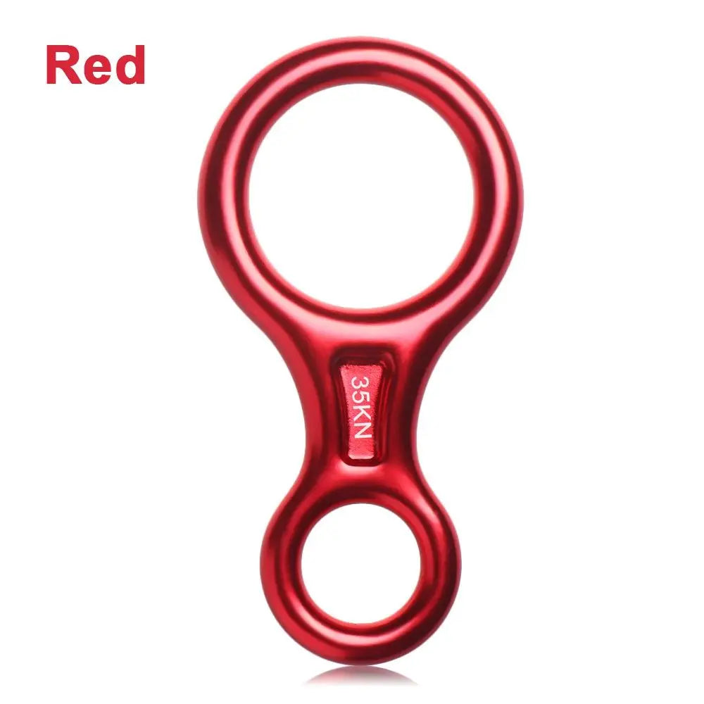 35KN Rock Climbing Descender – Figure 8 Rope Device for Downhill & Climbing Gear Equipment