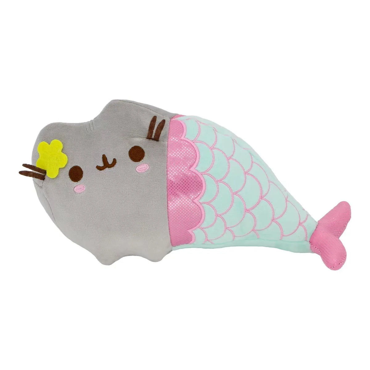 Pusheen Cat Figure and Plush Pillow - Cute Anime Desk Decor, Fluffy Cushion Ornament, Birthday Gift for Cat Lovers and Pusheen Fans
