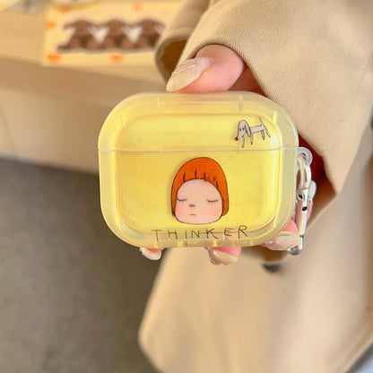 Cartoon Little Girl Soft TPU Silicone Case for AirPods 1/2/3/4 & Pro 2 — Protective Cover for AirPods 4