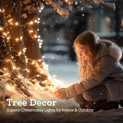 LED Waterproof Christmas Fairy Lights – 5/10/20M Outdoor String Lights for Garden, Tree, Home, Halloween, and Holiday Decoration