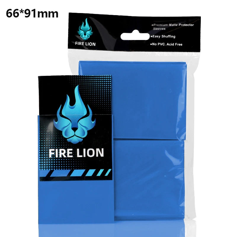 100PCS Matte Card Sleeves 66x91mm — Frosted Trading Card Protectors for MTG & TCG Game Cards