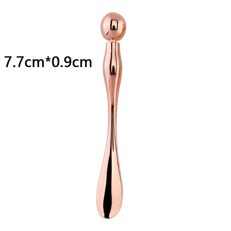 Metal Face Massage Stick — Anti-Wrinkle Eye Cream Applicator & Mask Mixing Spatula for Facial Care