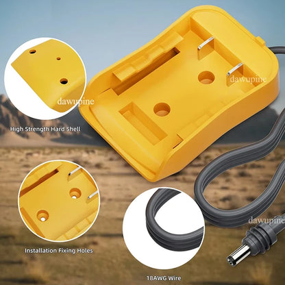 18V Lithium Battery Adapter Cable - Power Tool Battery Converter for Makita Milwaukee Dewalt Bosch Ryobi & Starlink