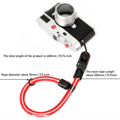 Nylon Rope Sling Quick Release Camera Strap – Wrist & Neck Shoulder Strap for Fujifilm, Sony, Nikon, Canon & Leica Mirrorless Cameras