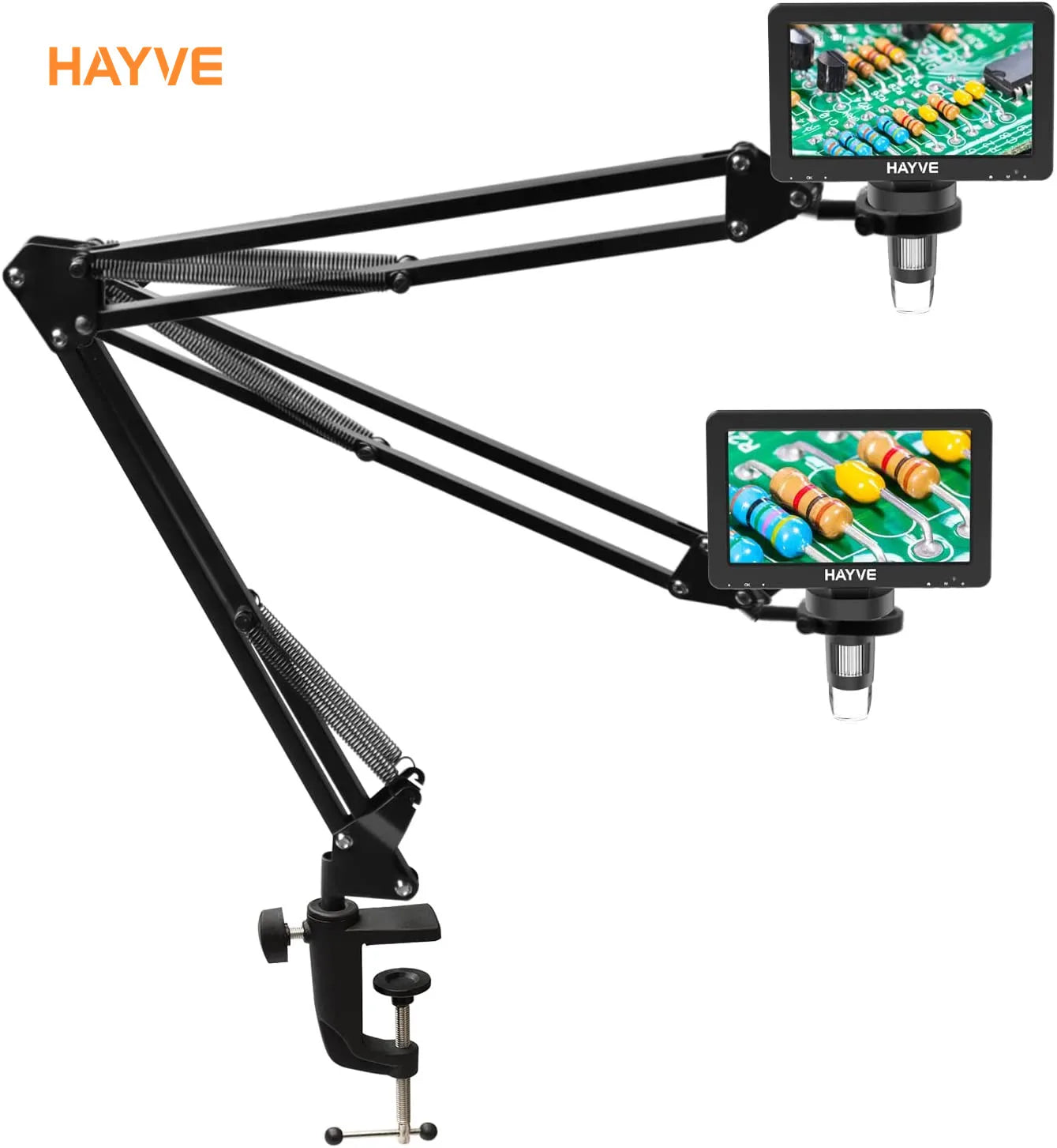 Hayve Adjustable Metal Microscope Arm Stand – Compatible with DM4, DM9, MS1 & MS3 Coin Microscopes