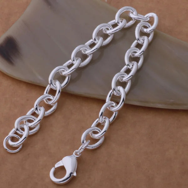 925 Sterling Silver Bead Bracelet – High-Quality Romantic Chain for Women, Fashion Jewelry Gift for Engagement, Party & Wedding
