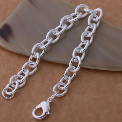 925 Sterling Silver Bead Bracelet – High-Quality Romantic Chain for Women, Fashion Jewelry Gift for Engagement, Party & Wedding