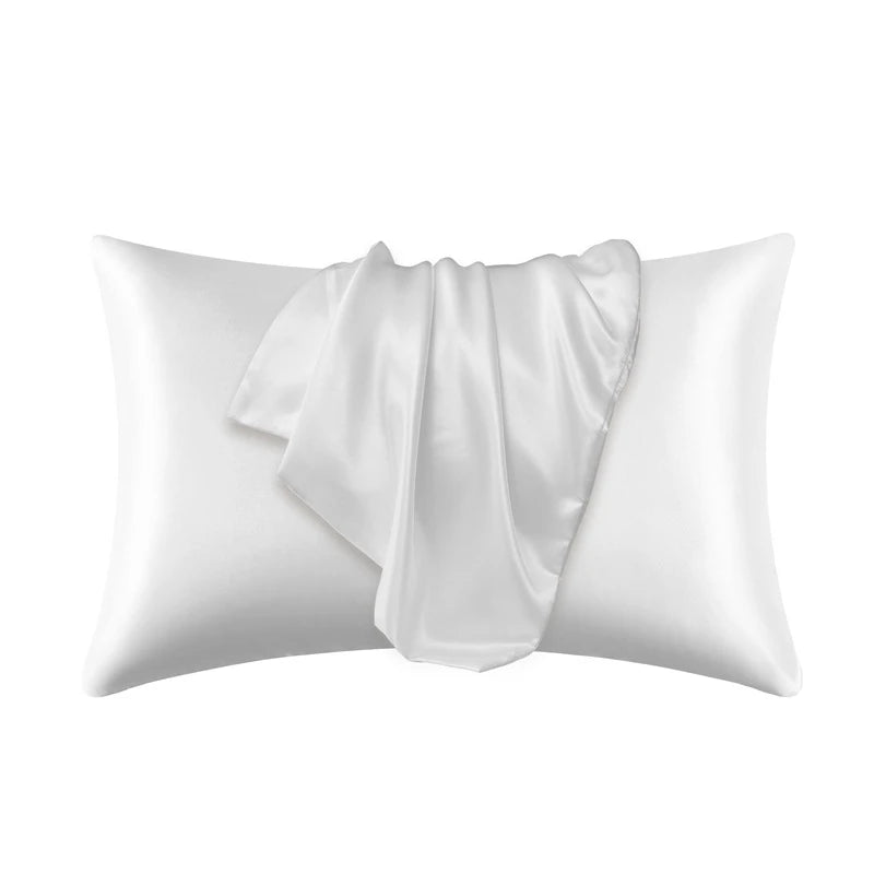 Silk Satin Pillowcase — Hair & Beauty Friendly Pillow Cover, Comfortable Home Decor for Standard/Queen, 1PC