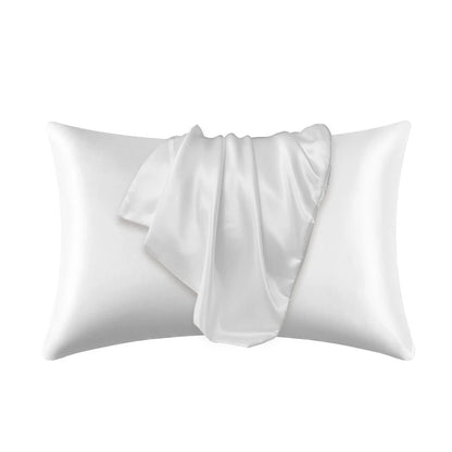Silk Satin Pillowcase — Hair & Beauty Friendly Pillow Cover, Comfortable Home Decor for Standard/Queen, 1PC