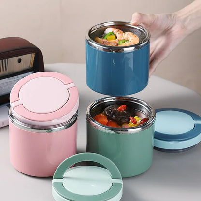 Food Thermal Jar - 630/1000ml Insulated Soup Cup, Stainless Steel Lunch Box Thermos to Keep Food Hot for School Children