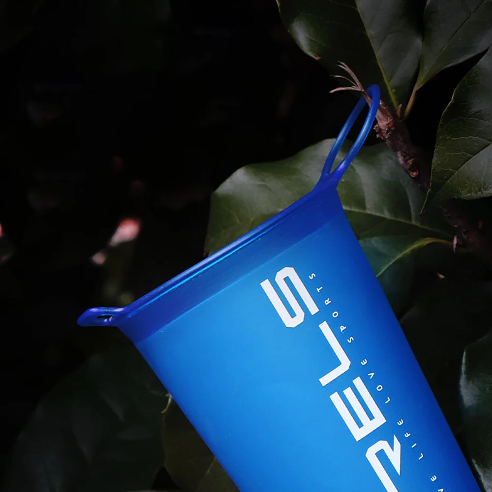 200ml Foldable Sports Water Cup — Lightweight, Portable Soft Cup for Marathon, Running & Cross-Country Activities