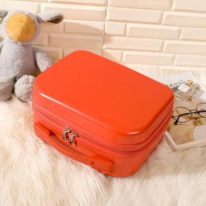 14 Inch Mini Women’s Carry-On Suitcase – Short Trip Travel Luggage & Makeup Bag