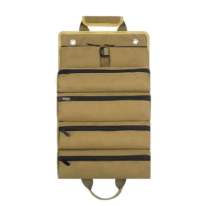 Multi-Purpose Professional Tool Bag – High-Quality Multi-Pocket Roll-Up Hardware Tools Organizer, Portable Small Tool Pouch