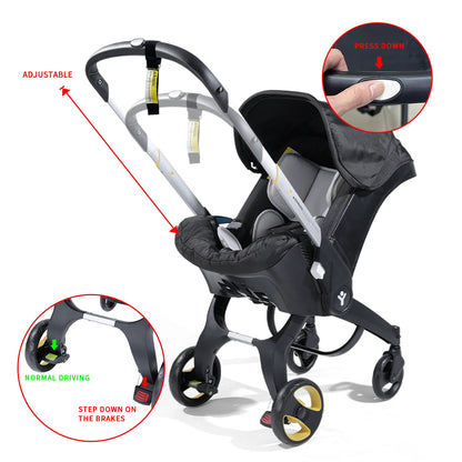 Portable Foldable Baby Stroller — Bidirectional Wagon for Easy Travel