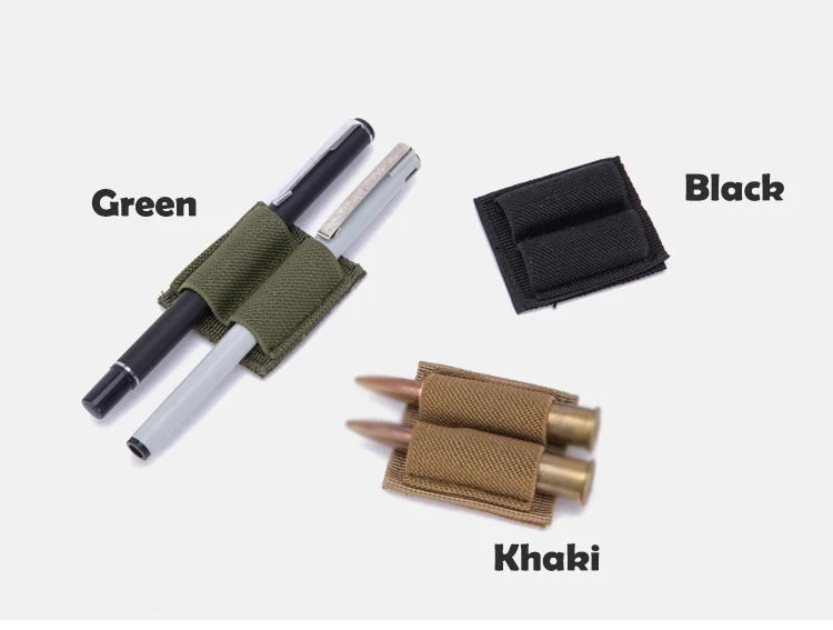 DIZETION Tactical 2-Round Holder Patch – Adhesive Hook & Loop Cartridge Pouch for M4 Shotgun Hunting