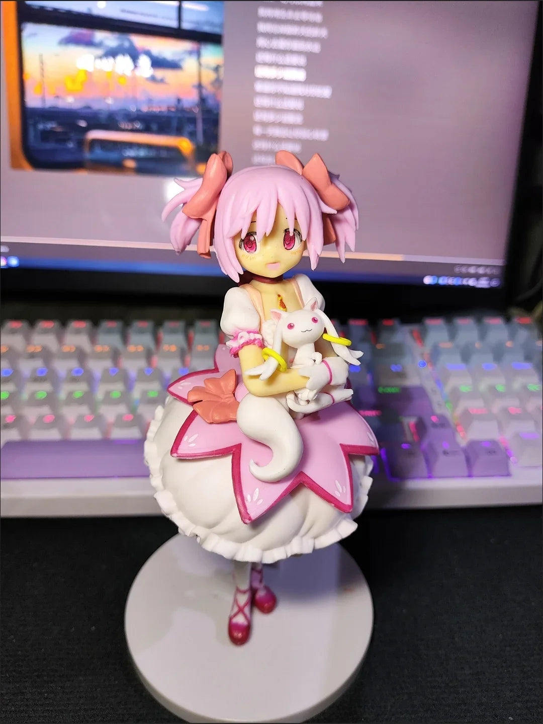 18cm Puella Magi Madoka Magica Kaname Madoka Action Figure – Magical Girl Model Doll for Christmas Gift & Decoration