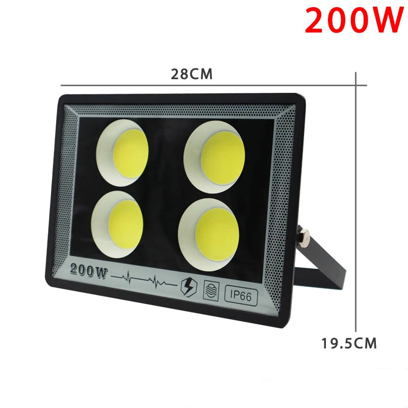 LED Flood Light - 50W-500W IP65 Waterproof Outdoor Spotlight for Garden, Street & Security Lighting