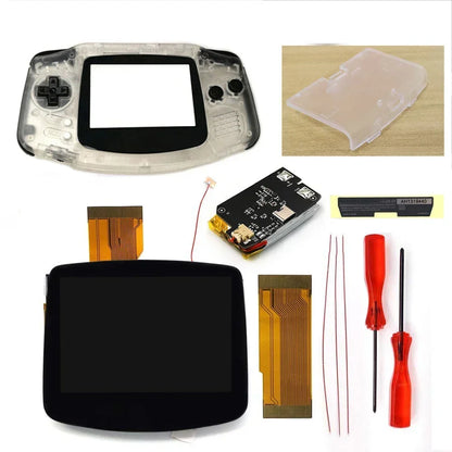 GBA V5 Laminated IPS LCD Backlight Kit – Built-In 1800mAh Rechargeable Battery with Type-C Port for Game Boy Advance