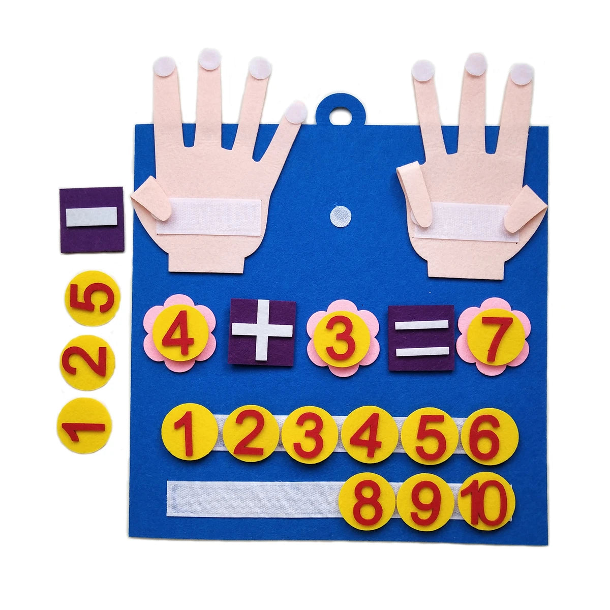 Montessori Felt Number Learning Toy - Toddler Counting, Math & Early Education Game for Kids