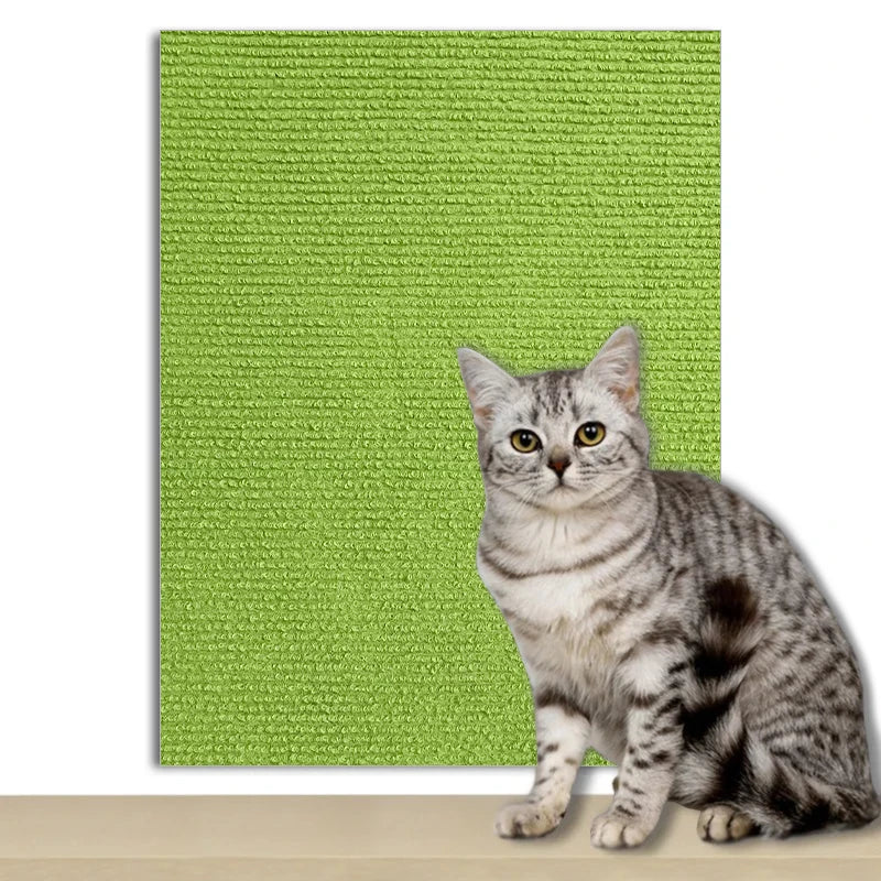 Self-Adhesive Carpet Cat Scratch Board – DIY Wall & Sofa Protection, Anti-Scratch Paws Sharpening for Cats