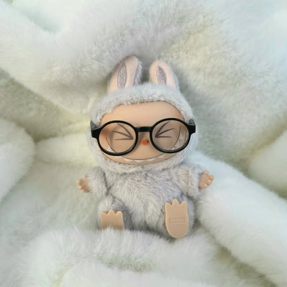 Labubu Doll Glasses – Cute Plastic Accessory for 10/15cm Cotton & Ropa Dolls